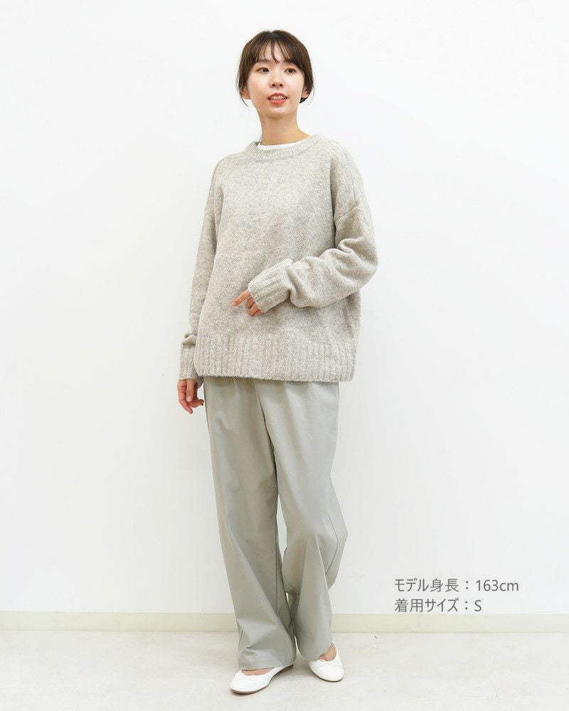 れおページ 30％OFF】裏微起毛バリラクストレートタックパンツ 春カラー〈S/M/L