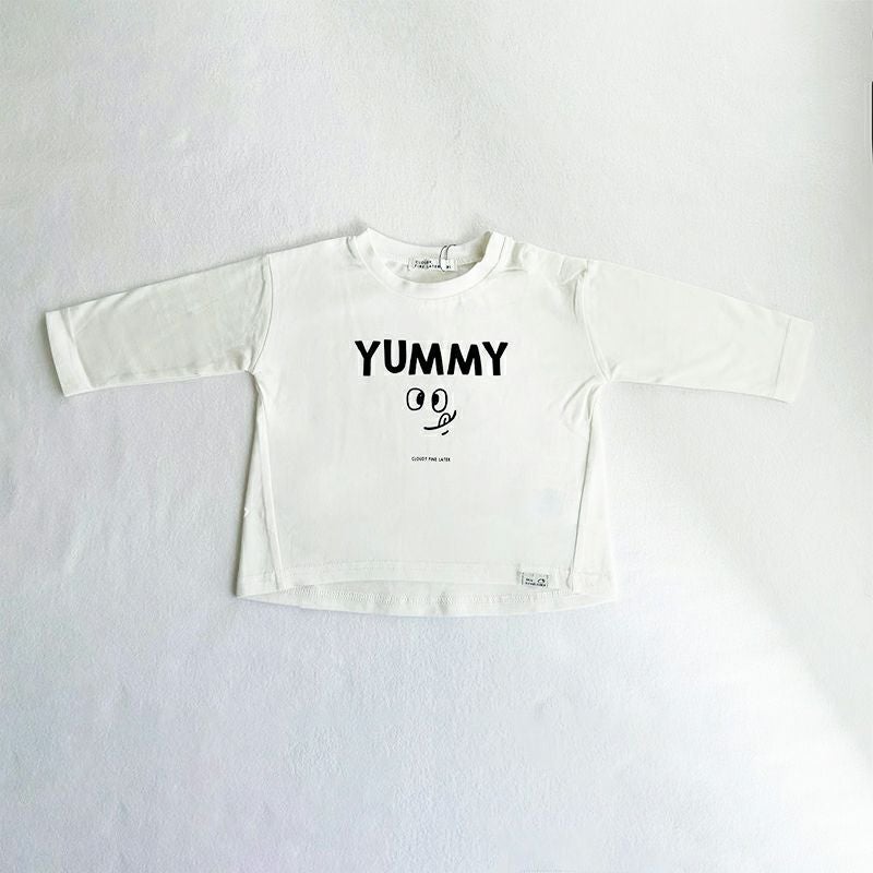 CLOUDY, FINE LATER］感情 長袖Tシャツ キッズ／クラウディファイン