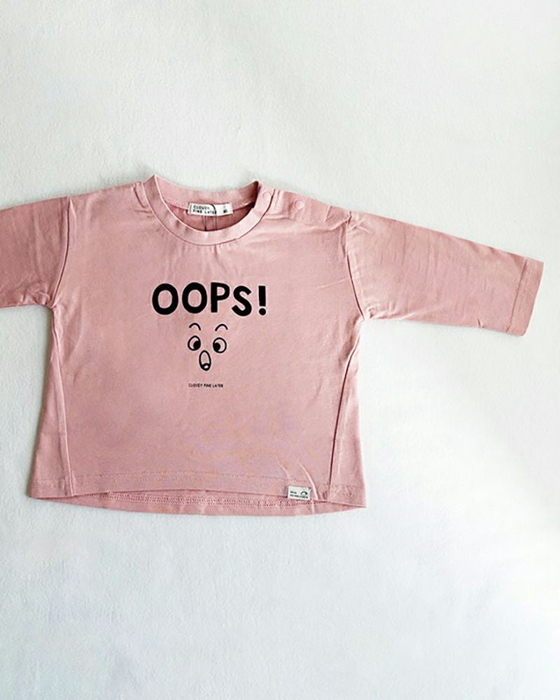 CLOUDY, FINE LATER］感情 長袖Tシャツ キッズ／クラウディファイン