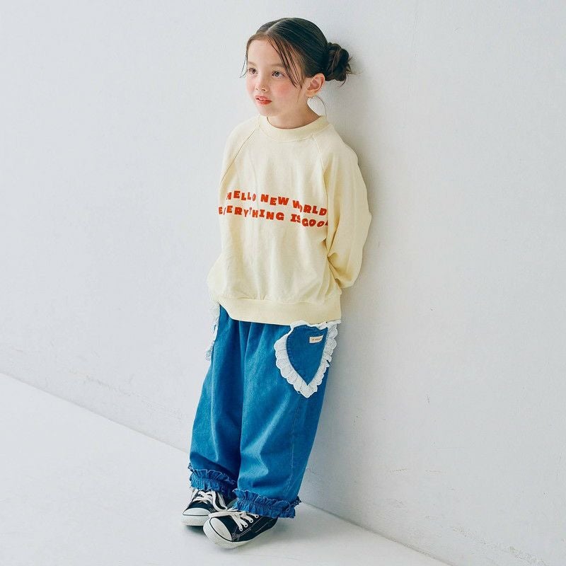 p.premier］イロチ買いしたいスプリングロゴトレーナー キッズ／ピー