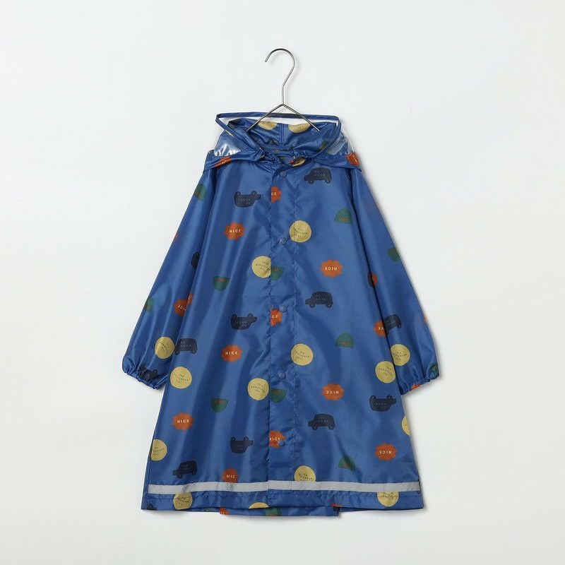 p.premier］雨の日がたのしい総柄レインコート キッズ／ピードット