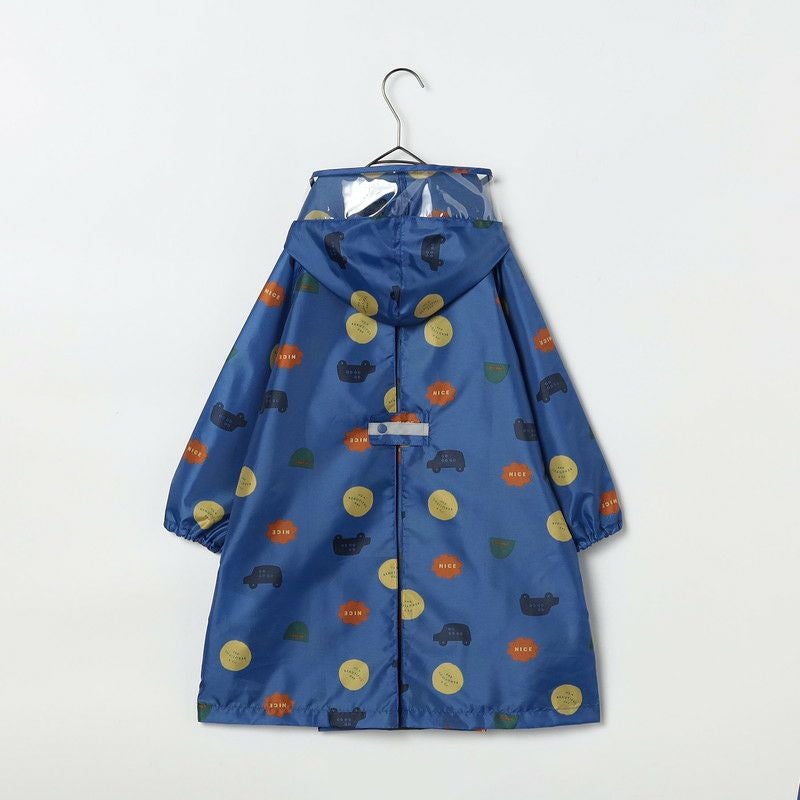 p.premier］雨の日がたのしい総柄レインコート キッズ／ピードット