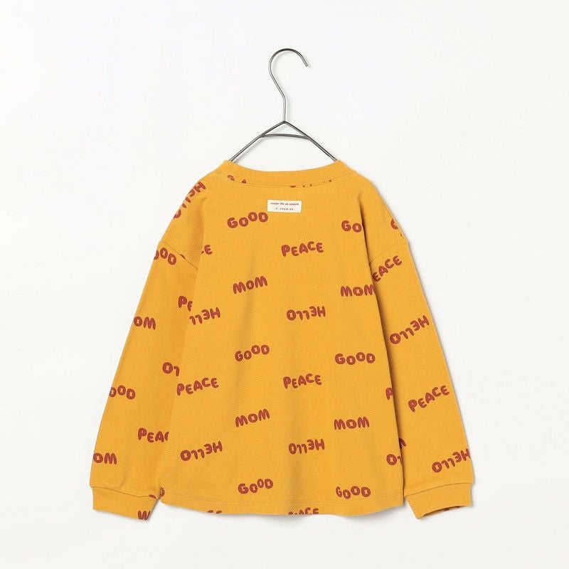 p.premier］イロチ買いしたい総柄ストレッチ長袖Tシャツ キッズ／ピー