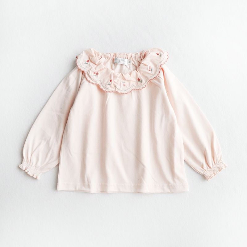 30％OFF】［coto cotte］春の花刺繍カットブラウス キッズ／コトコト