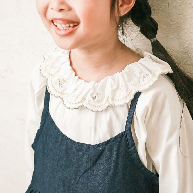 一点限り　littlecottonclothes 新品未使用　花柄ブラウス coto cotte］春の花刺繍カットブラウス キッズ／コトコト ｜オンセブン