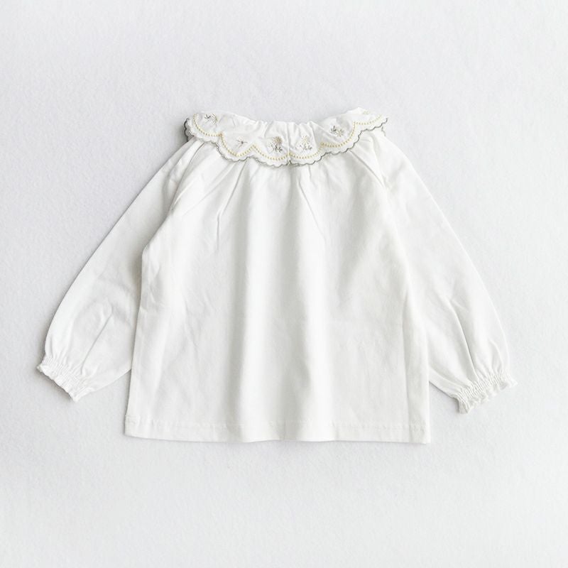 30％OFF】［coto cotte］春の花刺繍カットブラウス キッズ／コトコト