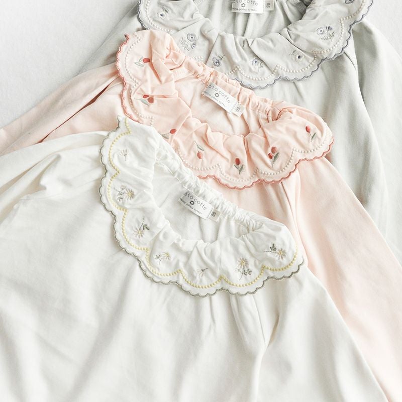 30％OFF】［coto cotte］春の花刺繍カットブラウス キッズ／コトコト