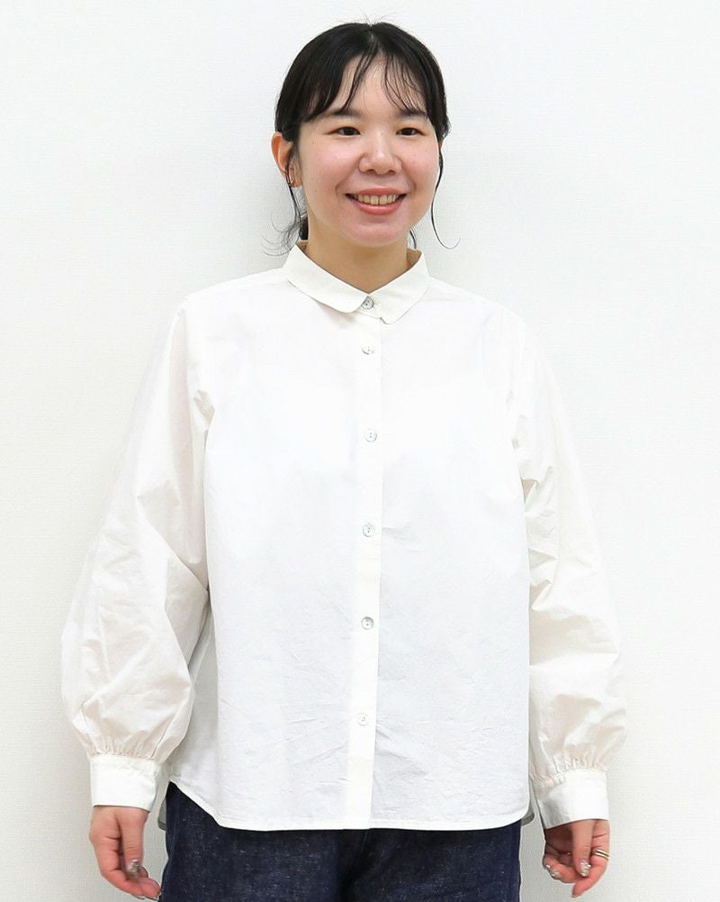 ラウンドヨーク　プルオーバー　ブラウス UNPLE］ラウンドヨークブラウス／アンプル◇26SS ｜オンセブンデイズ
