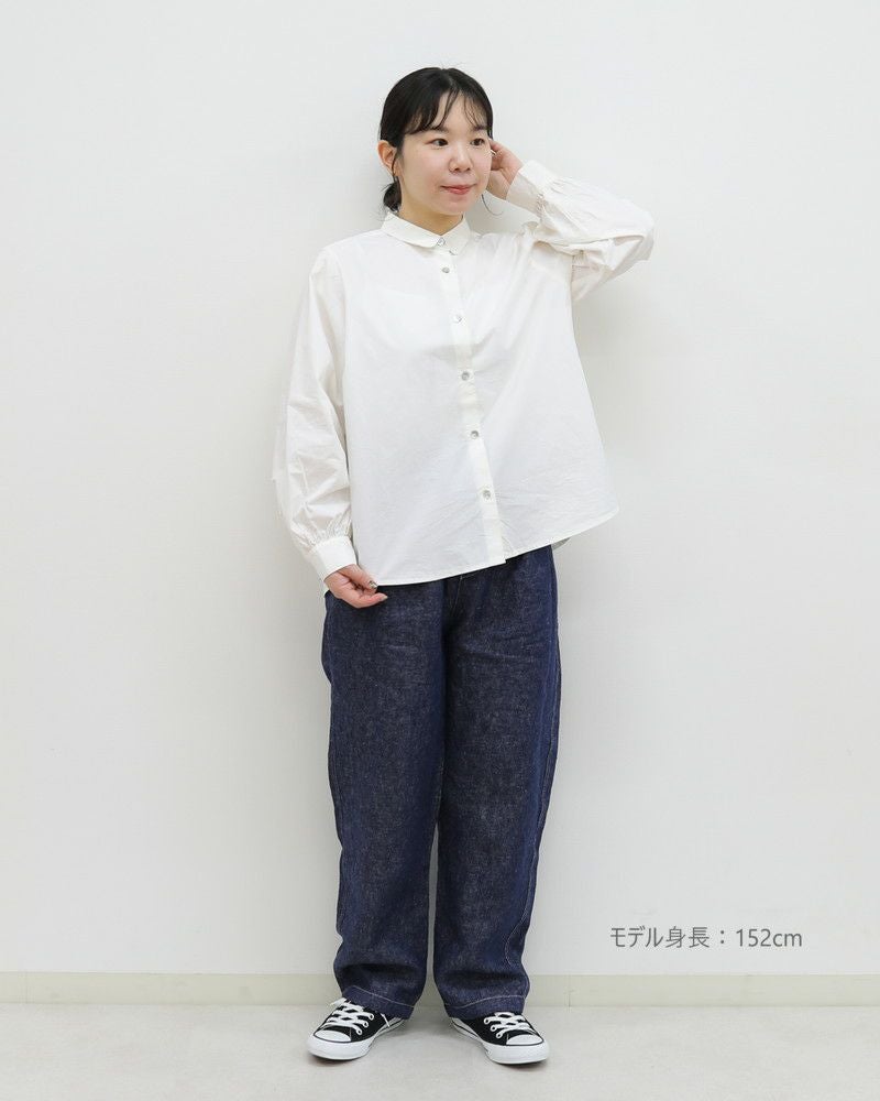 UNPLE］ラウンドヨークブラウス／アンプル◇26SS ｜オンセブンデイズ