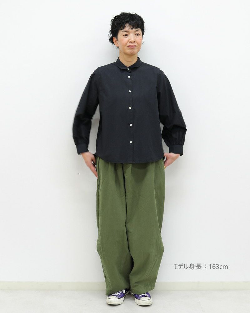 UNPLE］ラウンドヨークブラウス／アンプル◇26SS ｜オンセブンデイズ