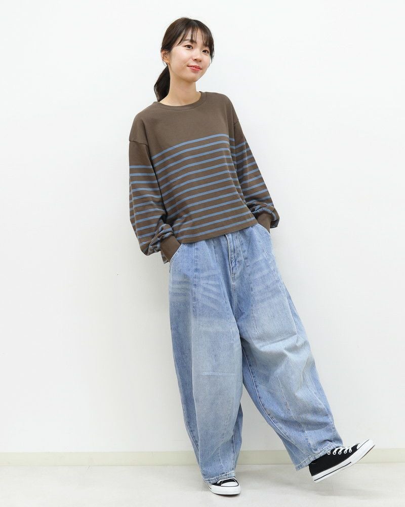 UNPLE］タックバルーンデニムパンツ／アンプル ｜オンセブンデイズ