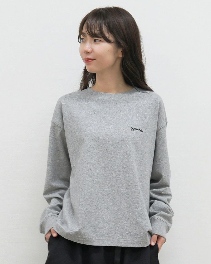 GYMPHLEX］コットンジャージーハイゲージ長袖Tシャツ／ジムフレックス