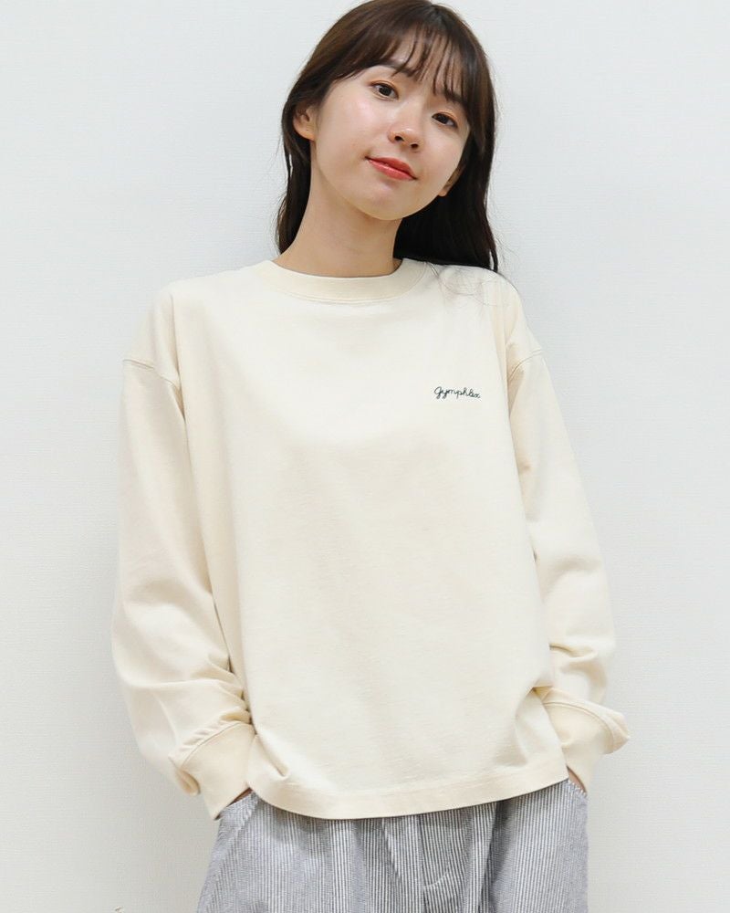 GYMPHLEX］コットンジャージーハイゲージ長袖Tシャツ／ジムフレックス