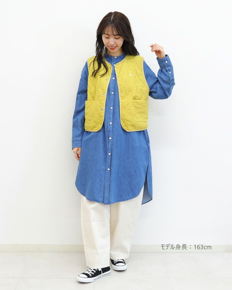 ［GYMPHLEX］ナイロンタフタキルティングベスト