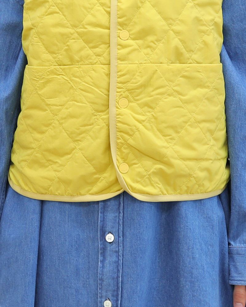 ［GYMPHLEX］ナイロンタフタキルティングベスト