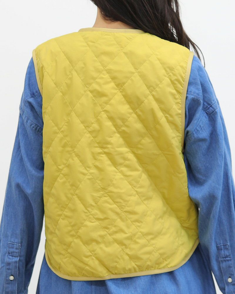 ［GYMPHLEX］ナイロンタフタキルティングベスト