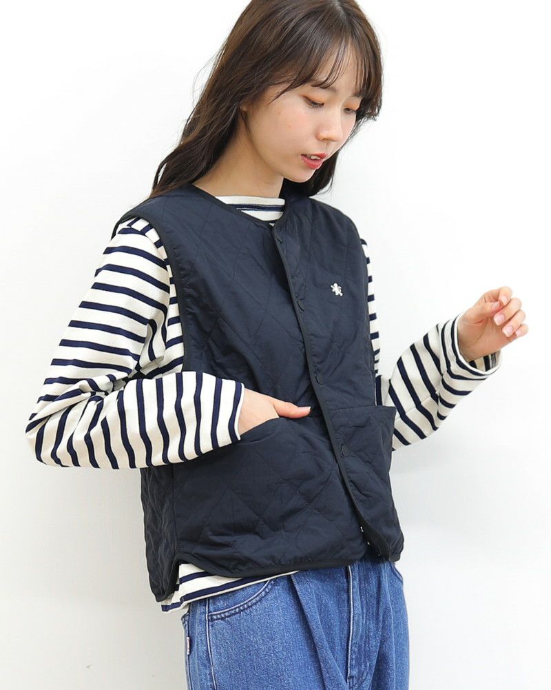GYMPHLEX］ナイロンタフタキルティングベスト／ジムフレックス◇26SS