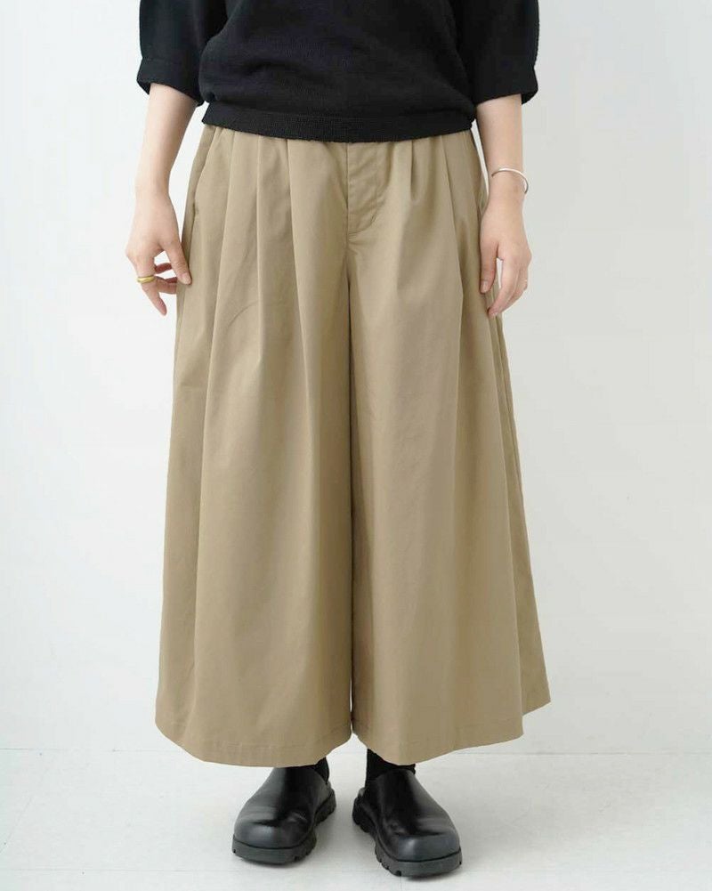 ［grin］ライトツイルストレッチスカートパンツ