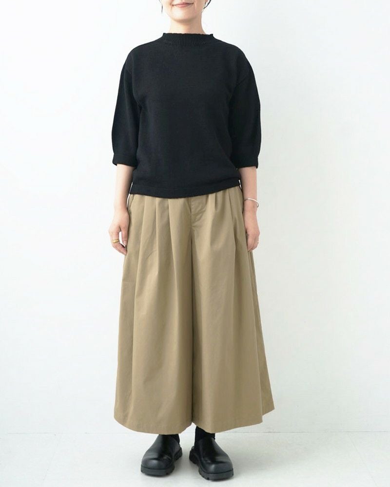 ［grin］ライトツイルストレッチスカートパンツ