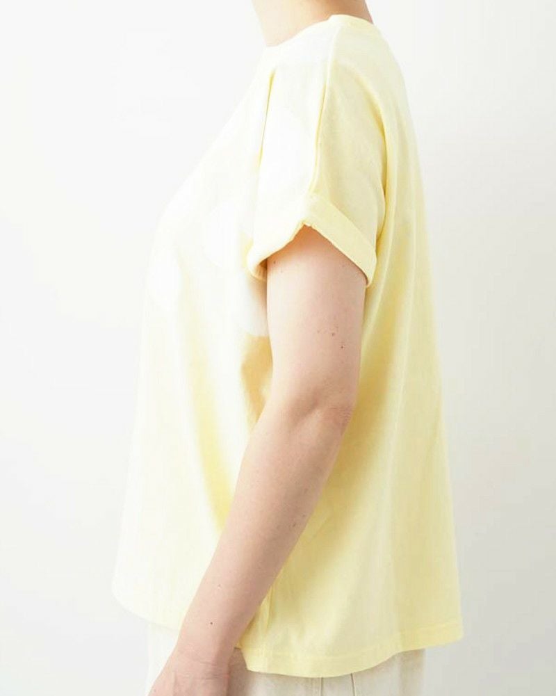ノベルティ対象】［NATURAL LAUNDRY］空紡天竺リンゴプリントドルマンT