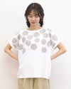 ［NATURAL LAUNDRY］空紡天竺リンゴプリントドルマンTシャツ