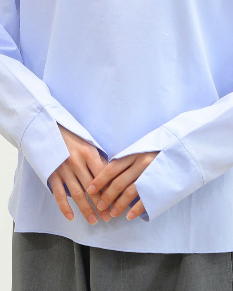 ［mao made］ニットベスト×ラウンドヘムブラウスセット