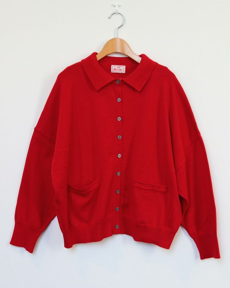 mao made］やわらかコットン衿付きカーディガン／マオメイド◇26SS
