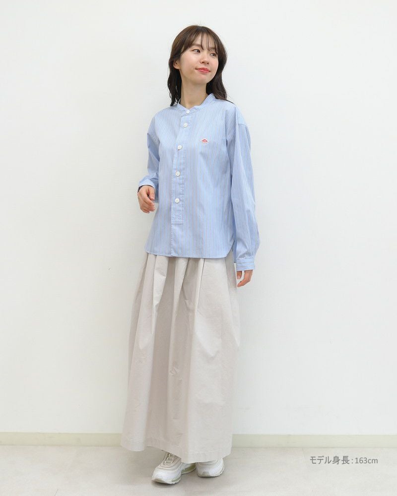 ［DANTON］ポプリンストライプシャツ