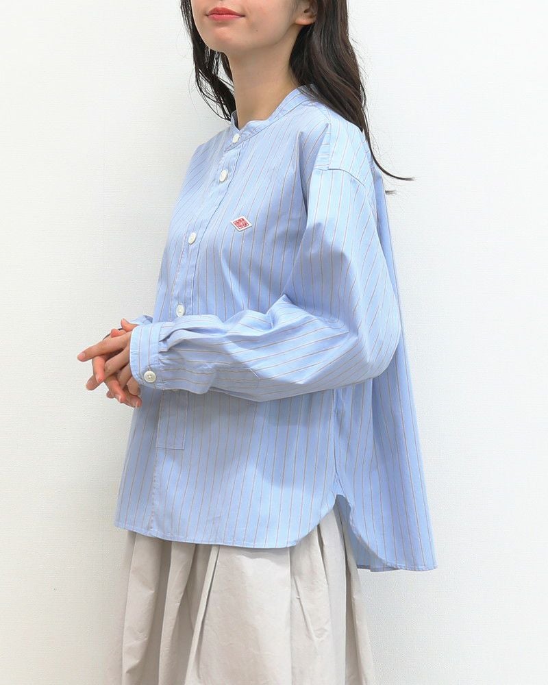 ［DANTON］ポプリンストライプシャツ