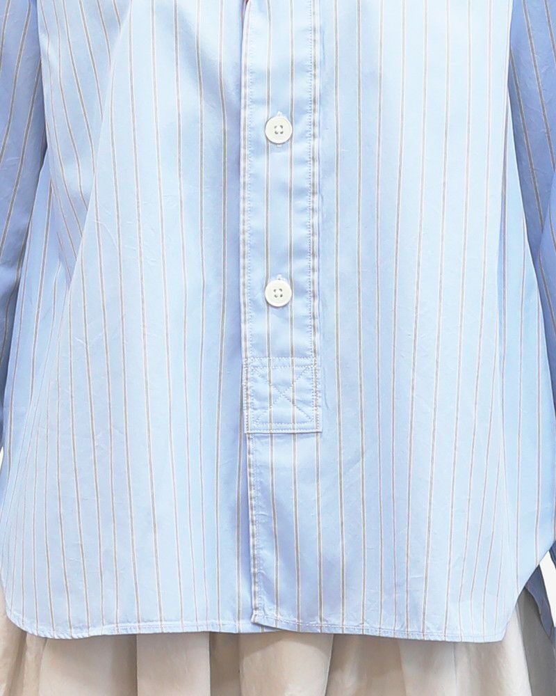 ［DANTON］ポプリンストライプシャツ