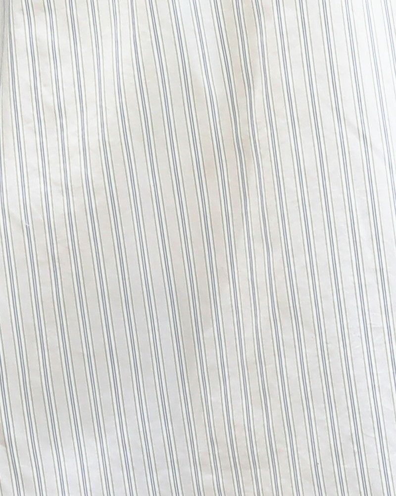 ［DANTON］ポプリンストライプシャツ
