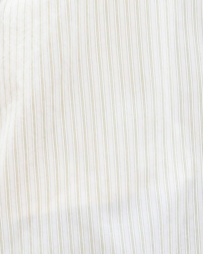 ［DANTON］ポプリンストライプシャツ