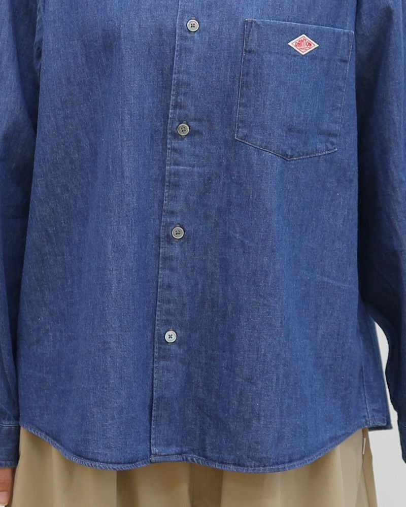 ［DANTON］貝釦デニムシャツ