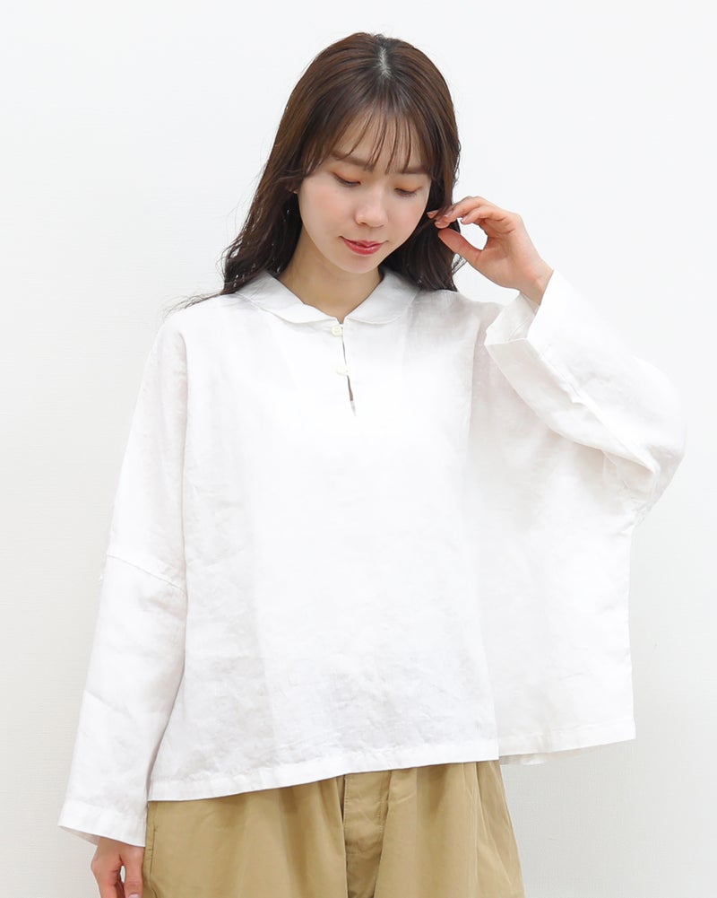 ［NATURAL LAUNDRY］キャンバスリネンマリンプルオーバー