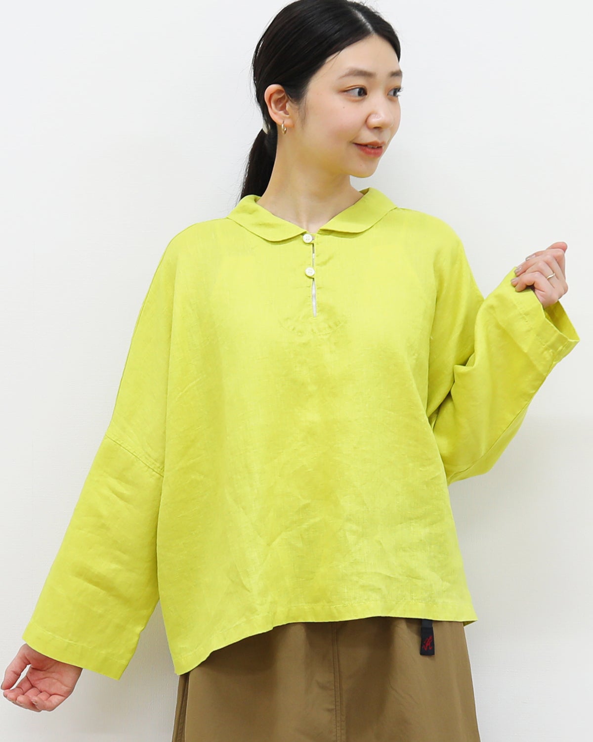 ［NATURAL LAUNDRY］キャンバスリネンマリンプルオーバー