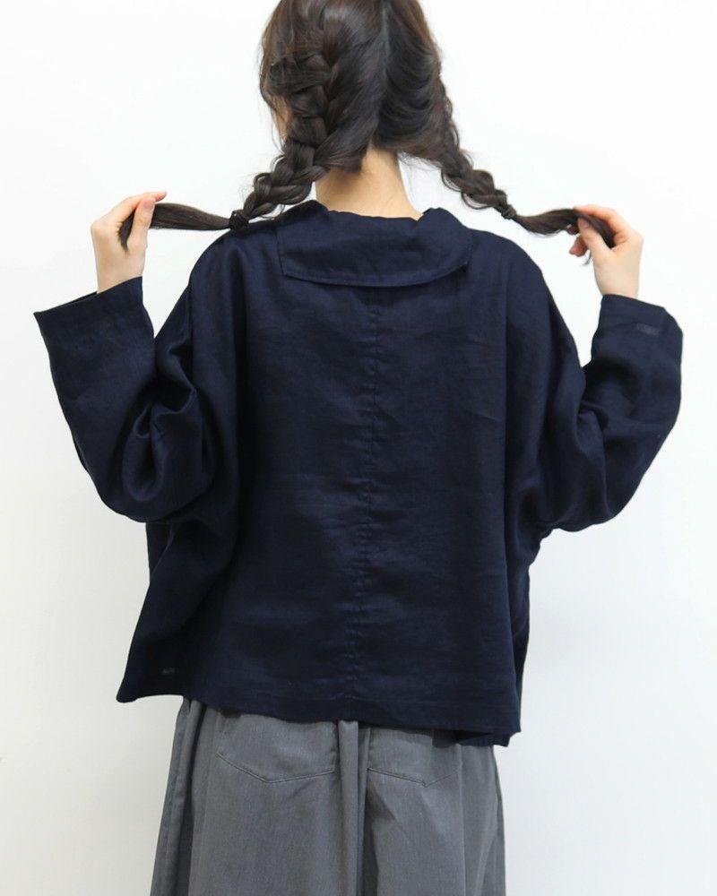 ノベルティ対象】［NATURAL LAUNDRY］キャンバスリネンマリンプル