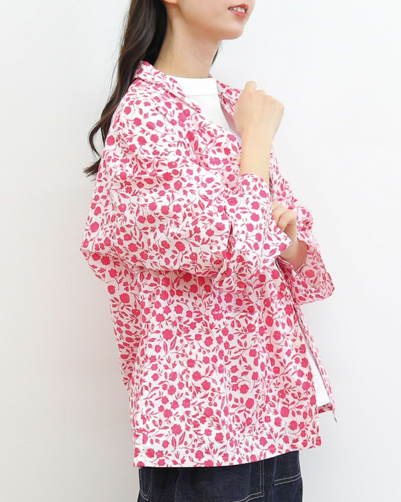 ノベルティ対象】［NATURAL LAUNDRY］アシェットフワラーパジャマ