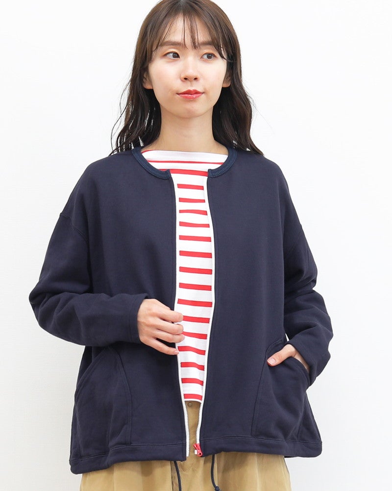 ［Clip.tab］裏毛ZIPカーデ