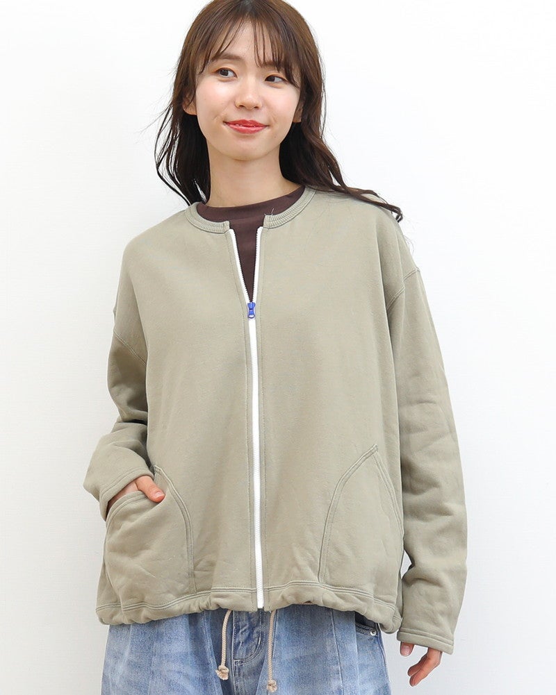 ［Clip.tab］裏毛ZIPカーデ