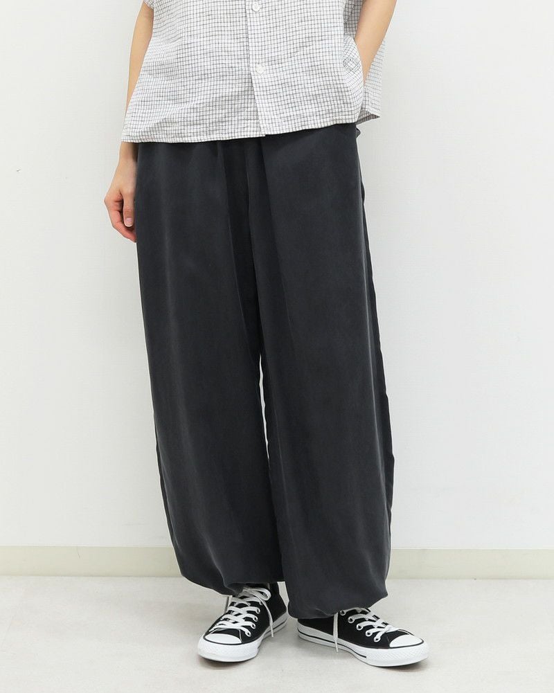 ［LE GLAZIK］裾ドロストキュプラパンツ