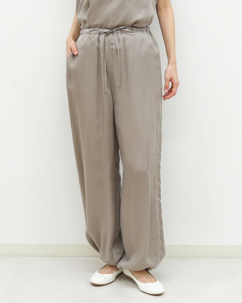 ［LE GLAZIK］裾ドロストキュプラパンツ