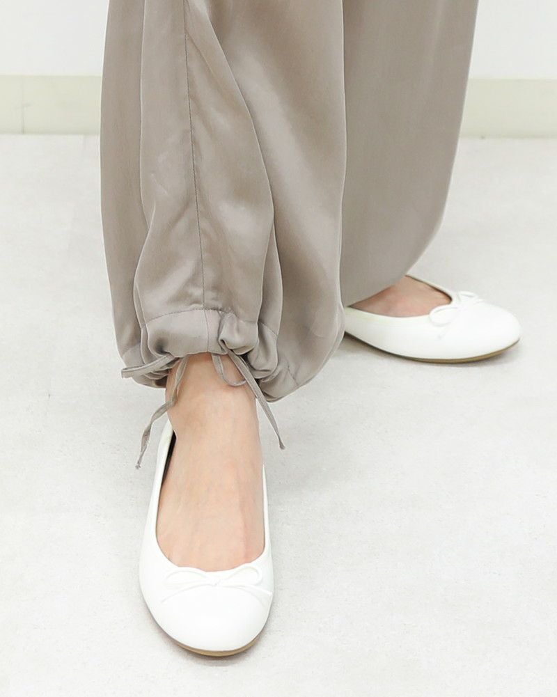 ［LE GLAZIK］裾ドロストキュプラパンツ