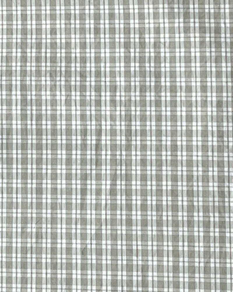 ［DANTON］コットンポプリン半袖チェックシャツワンピース