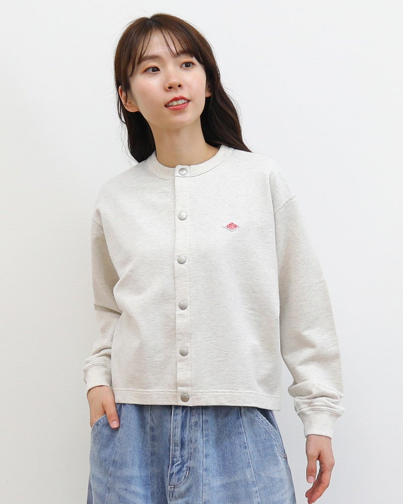 ［DANTON］裏毛カーディガン