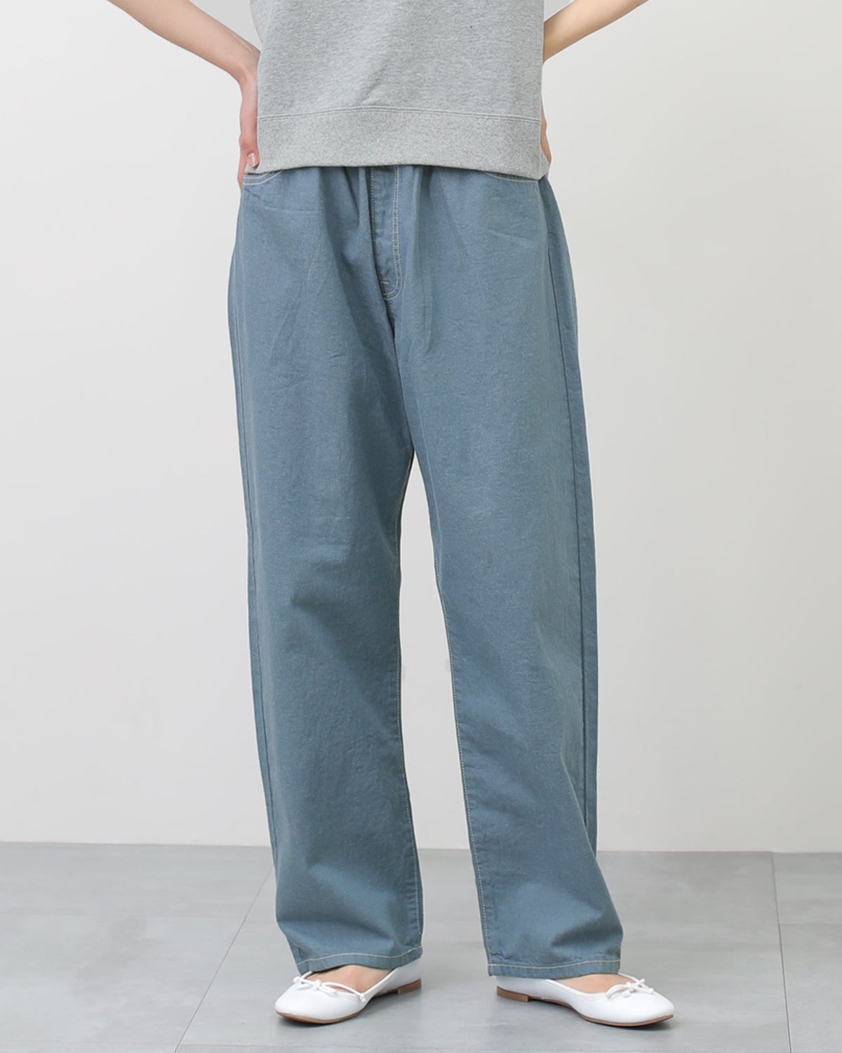 ［DANTON］カラーデニムパンツ