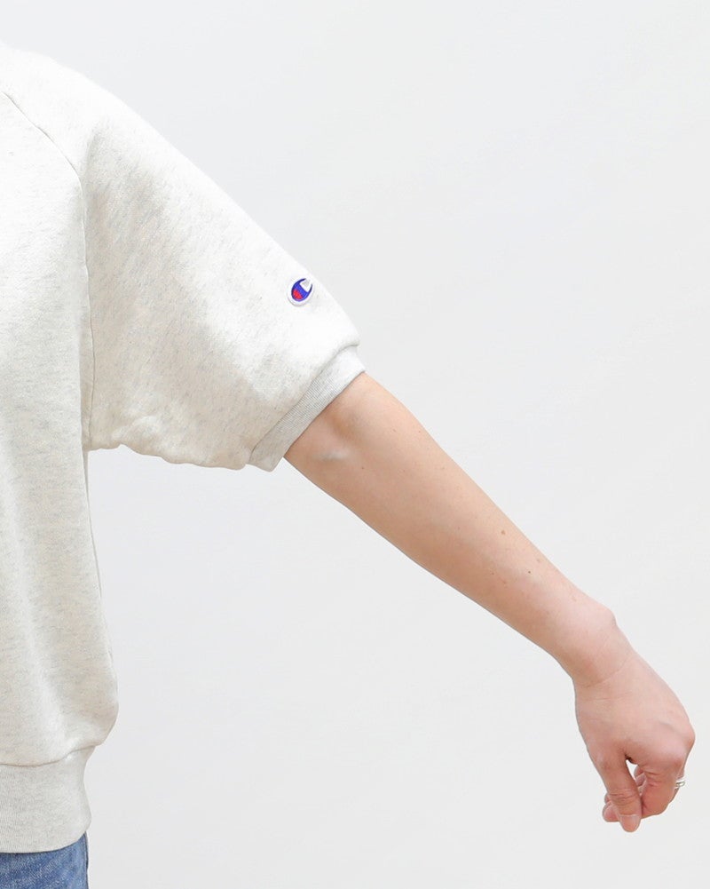 ［Champion］ショートスリーブスウェット刺繍Tシャツ