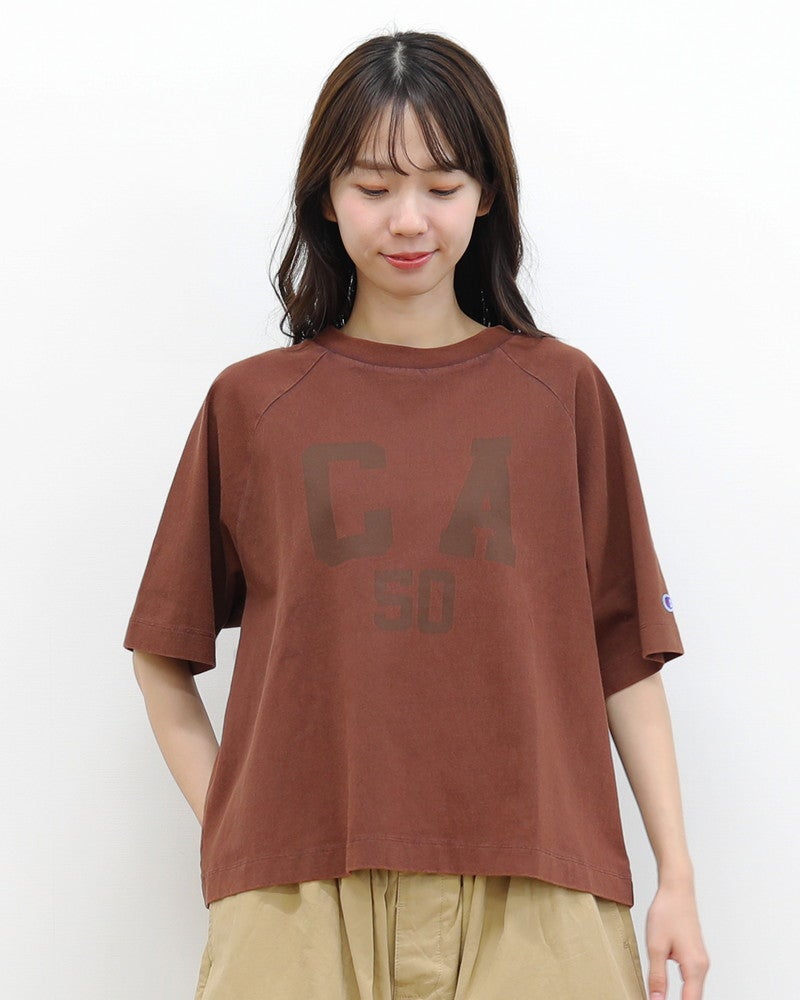 10％OFF】［Champion］ショートスリーブAラインラグランTシャツ