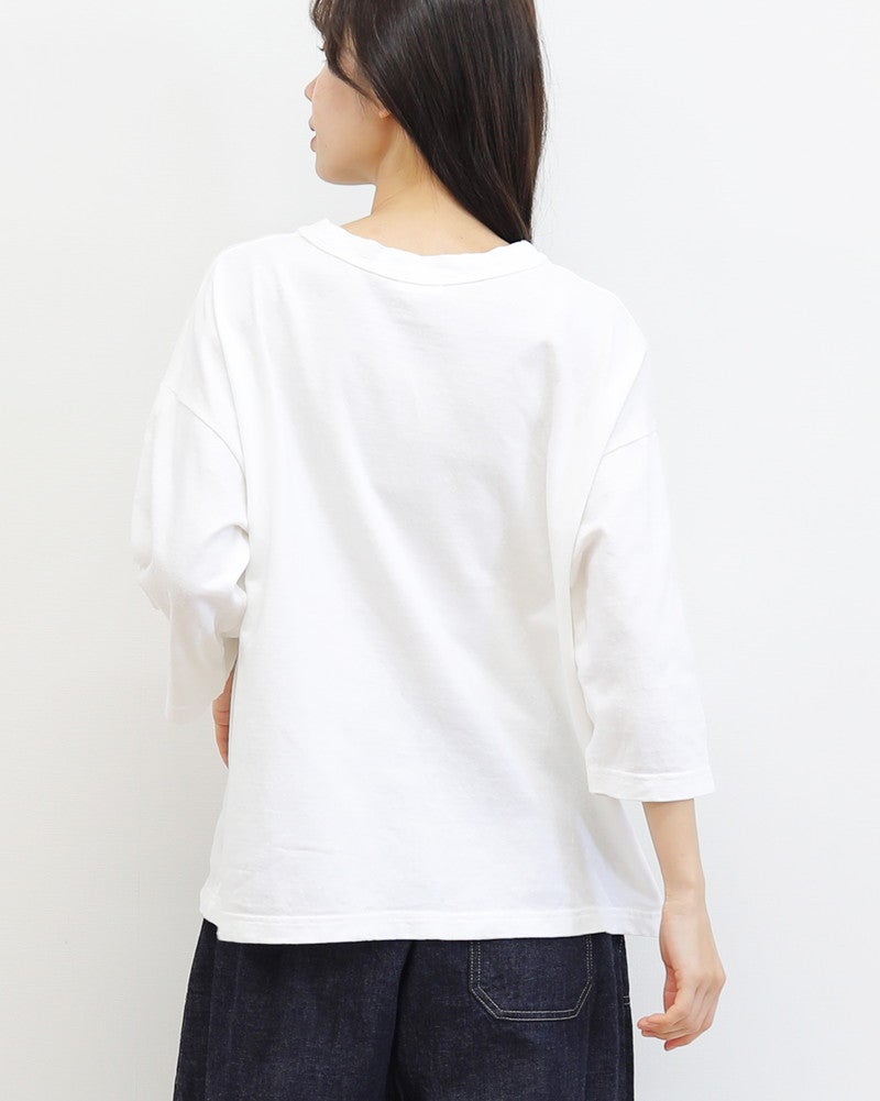 ［NATURAL LAUNDRY］オーガニックシャンカール7分袖プルオーバー