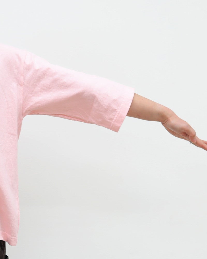 ［NATURAL LAUNDRY］オーガニックシャンカール7分袖プルオーバー