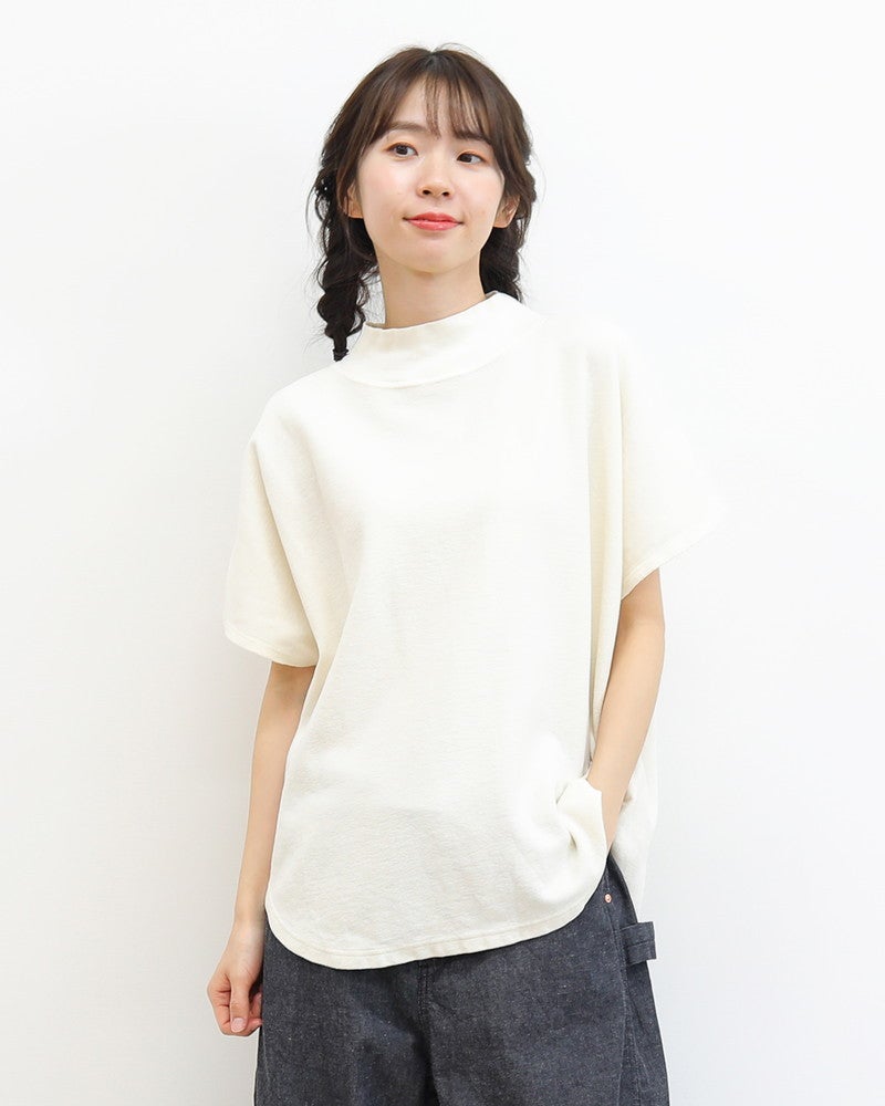 grin］ミニ畦ワッフルモック半袖プルオーバー／グリン◇26SS ｜オン
